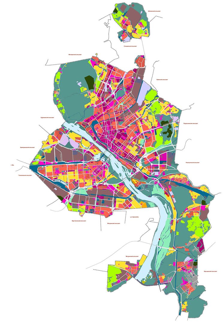 Изображение проекта: Генеральный план города Новосибирска